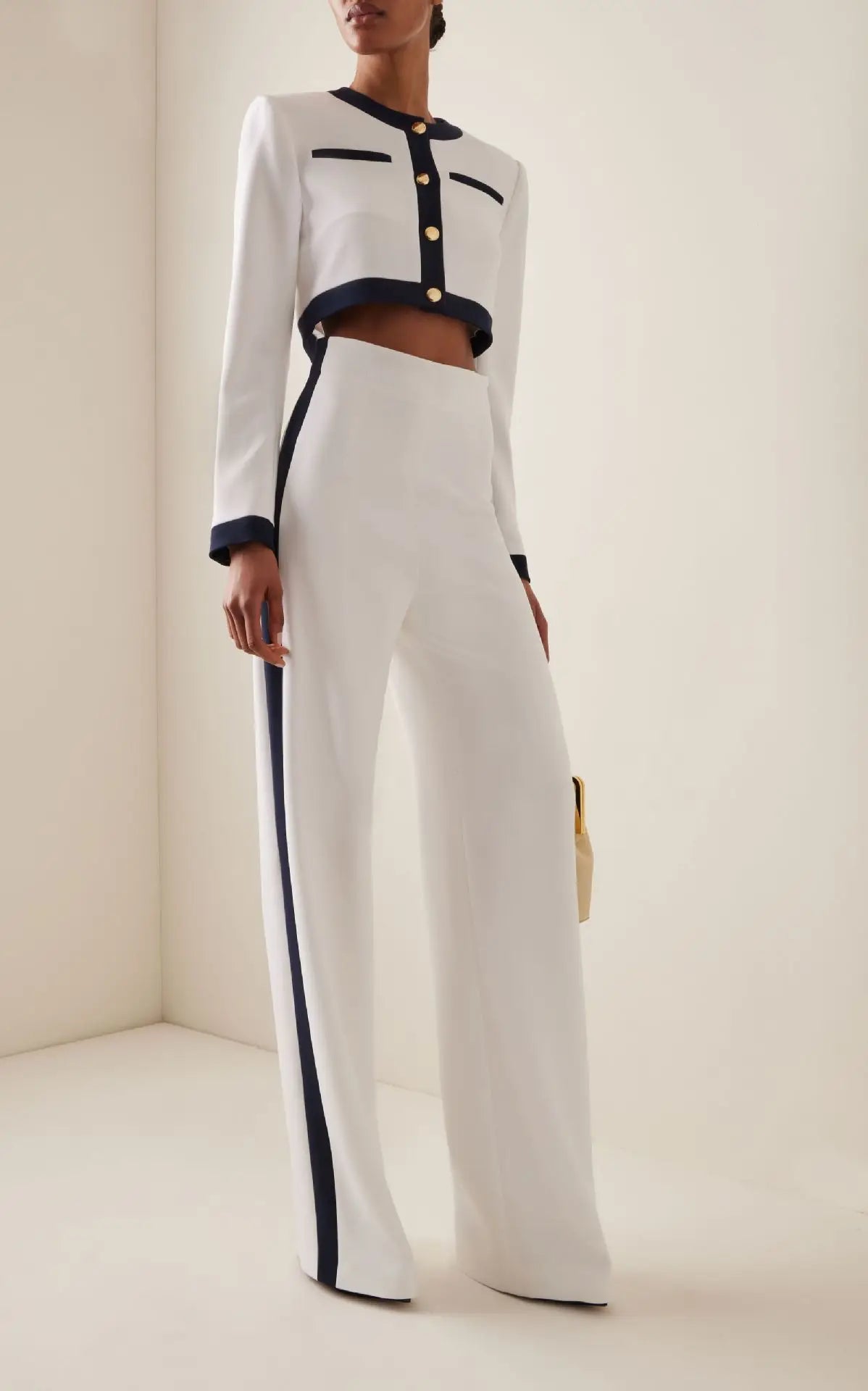 Conjunto de Blusa Manga Longa e Calça Reta Joyce