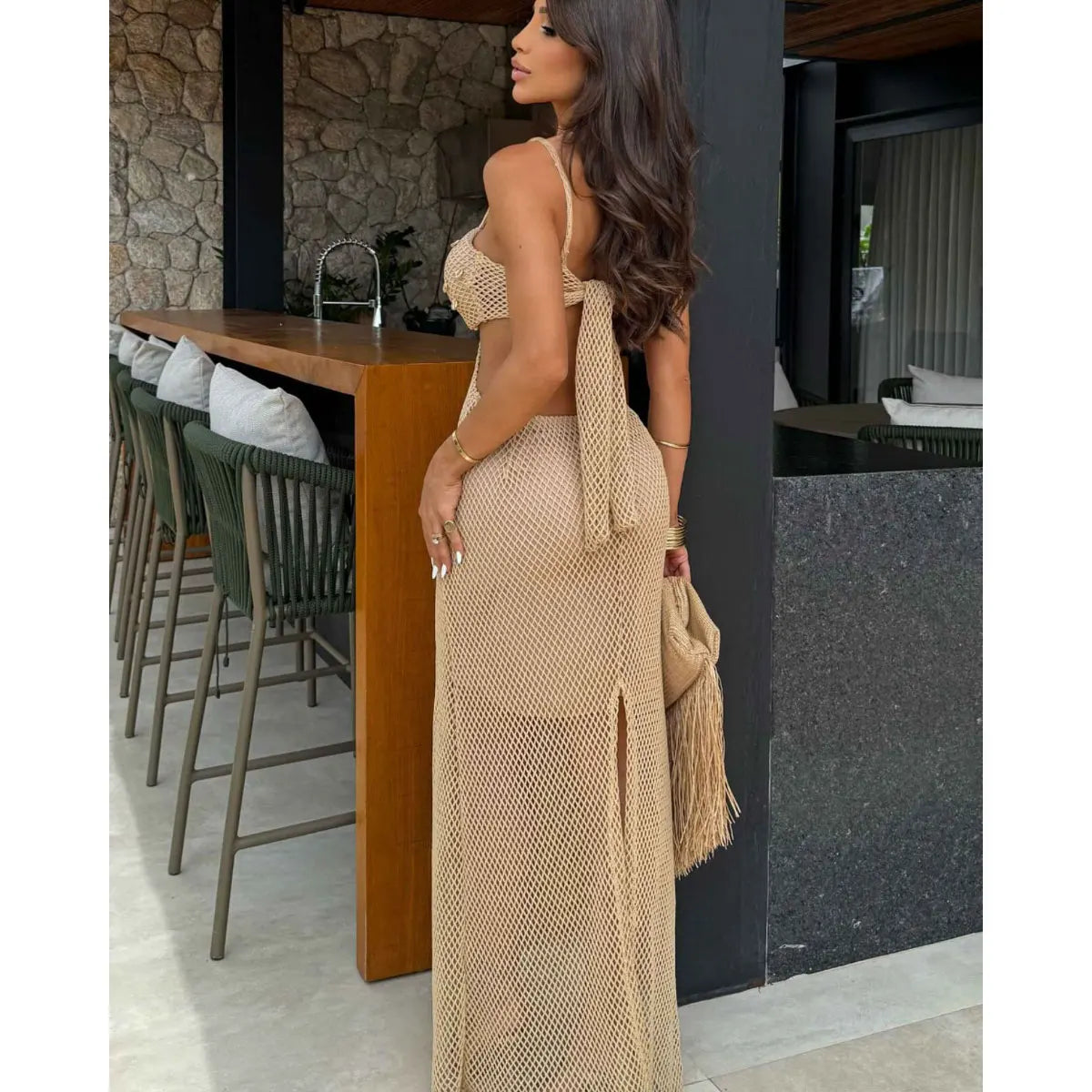 Vestido Longo Ariane – Elegância e Charme para o Verão 2026