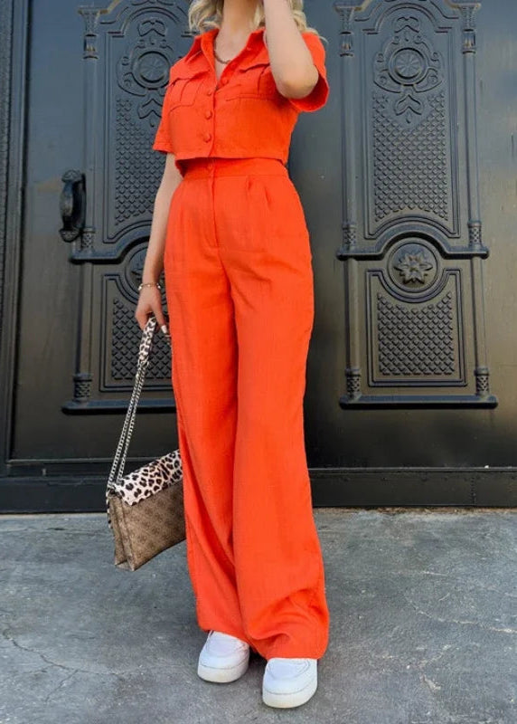 Conjunto Calça e Blusa Manga Curta Bella