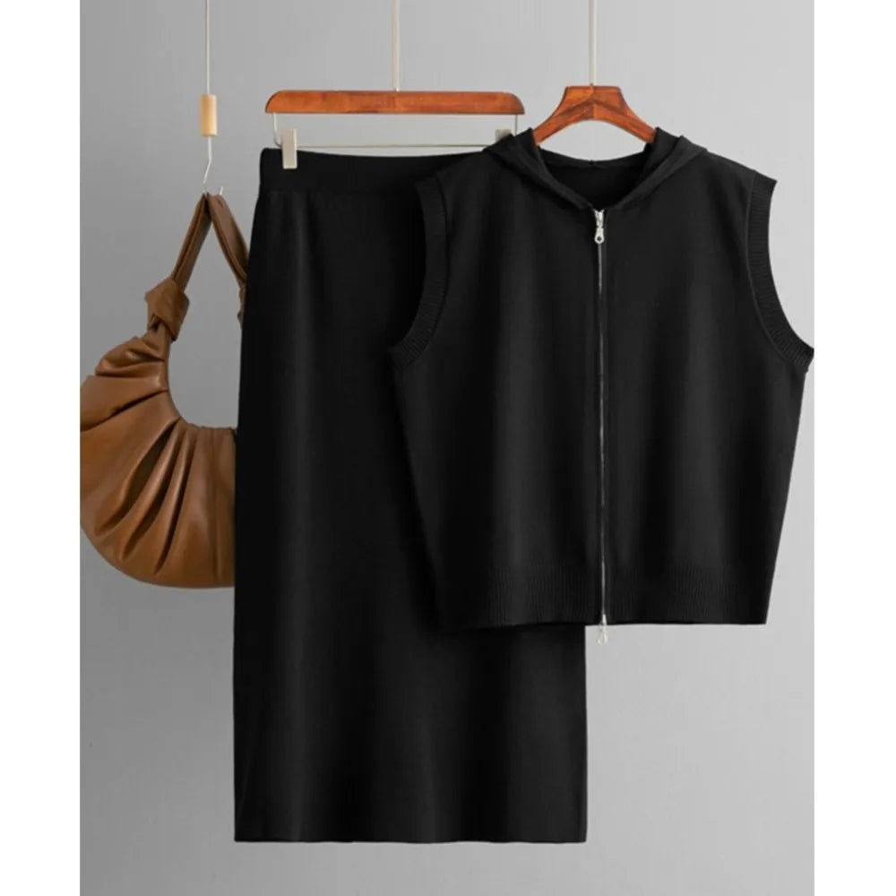 Conjunto Blusa Regata e Saia Longa - Conforto e Charme