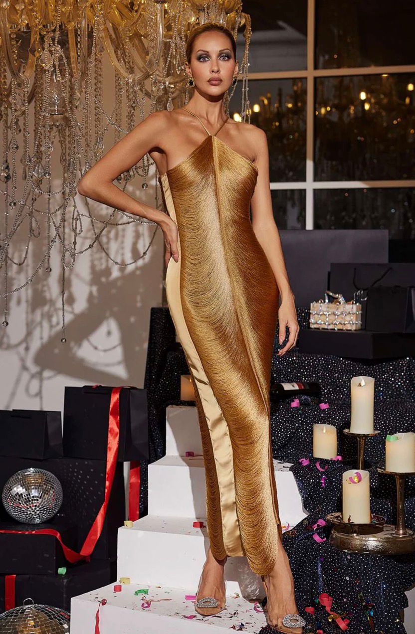 Vestido Franja Festa – Elegância Pura para Mulheres Empoderadas