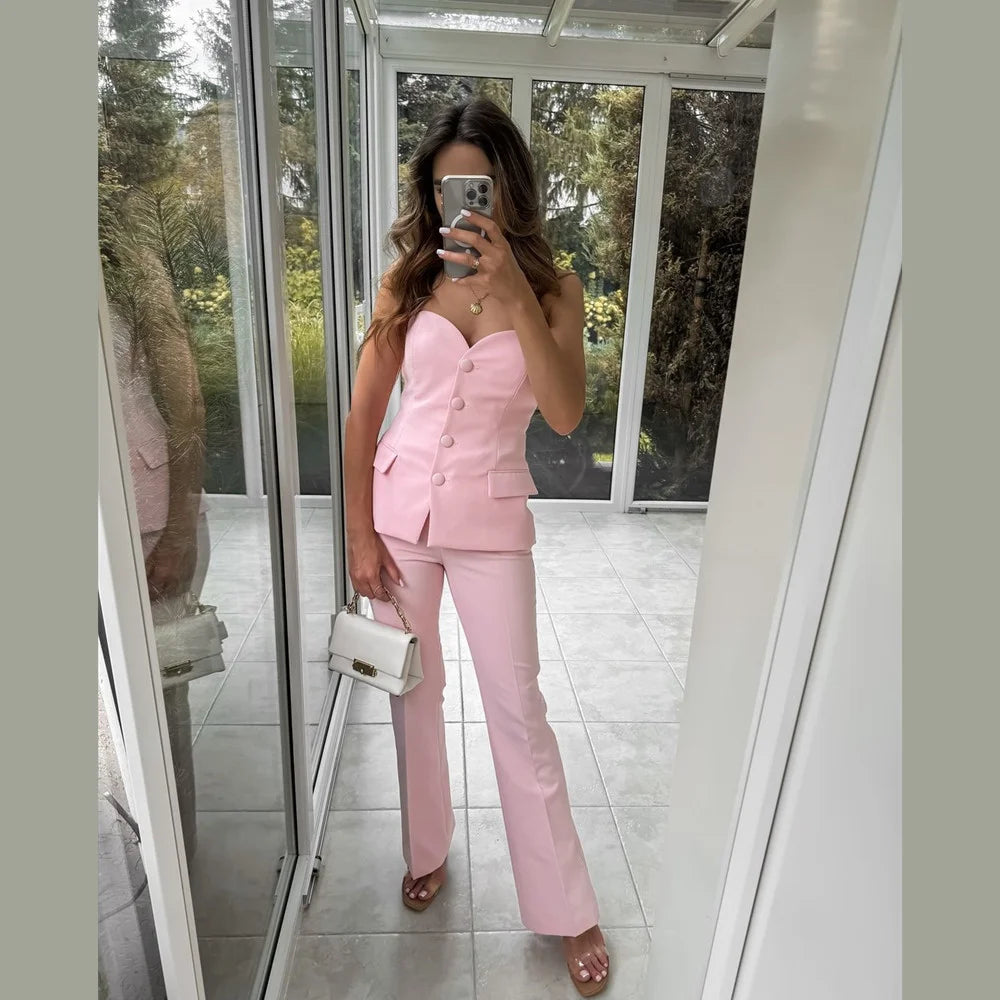 Conjunto Social Tomara que Caia e Calça Rubi