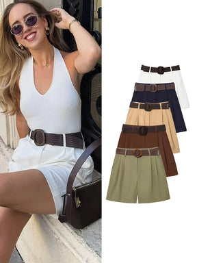 Short Alfaiataria com Cinto Maria