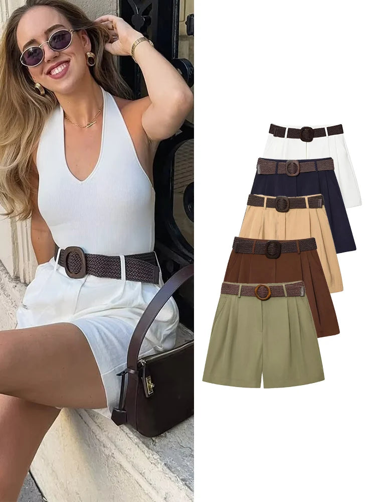 Short Alfaiataria com Cinto Maria