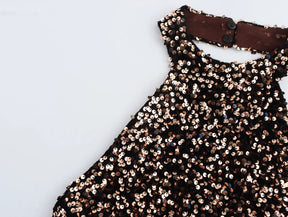 Vestido Curto Brilhante Angelica – Glamour e Elegância