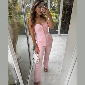 Conjunto Social Tomara que Caia e Calça Rubi