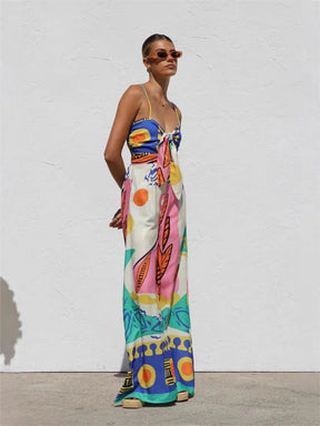 Macacão Boêmio Folhas Victoria