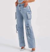 Calça Jeans Cargo – Estilo urbano, conforto e charme em cada detalhe