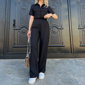 Conjunto Calça e Blusa Manga Curta Bella