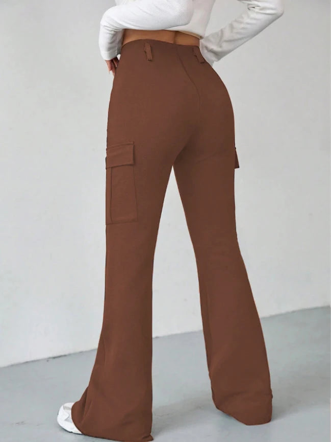 Calça Feminina Flare com Forro de Lã e Cintura Alta – Conforto, Estilo e Elegância