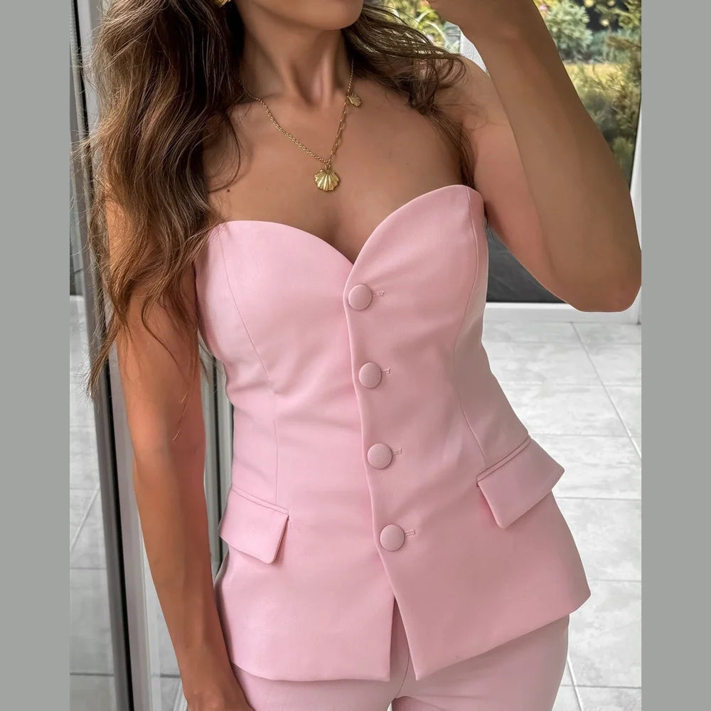 Conjunto Social Tomara que Caia e Calça Rubi