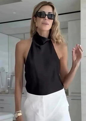 Blusa Regata Cetim Duna – Frescor e elegante nos dias de calor