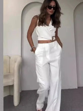 Conjunto Social Colete em Decote V e Calça Bella