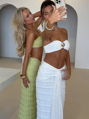 Conjunto de Top e Saia Longa Mary