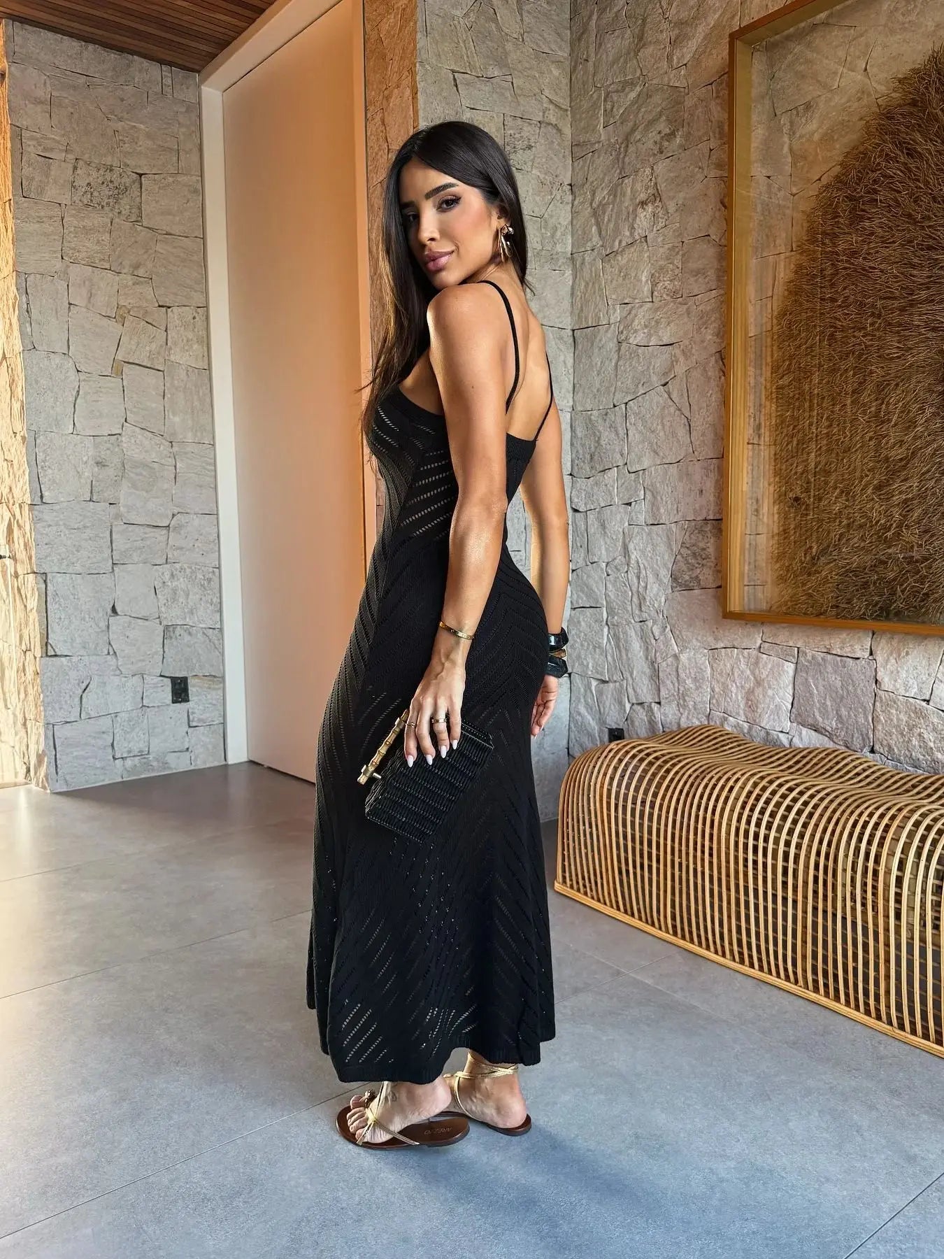 Vestido Longo Crochê Deusa