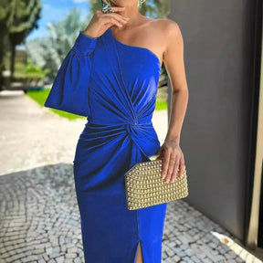 Vestido Longo Selena – Estilo Chique e Formal com Toque de Sensualidade e Sofisticação