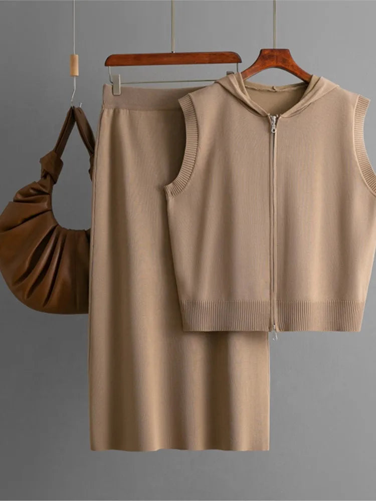 Conjunto Blusa Regata e Saia Longa - Conforto e Charme