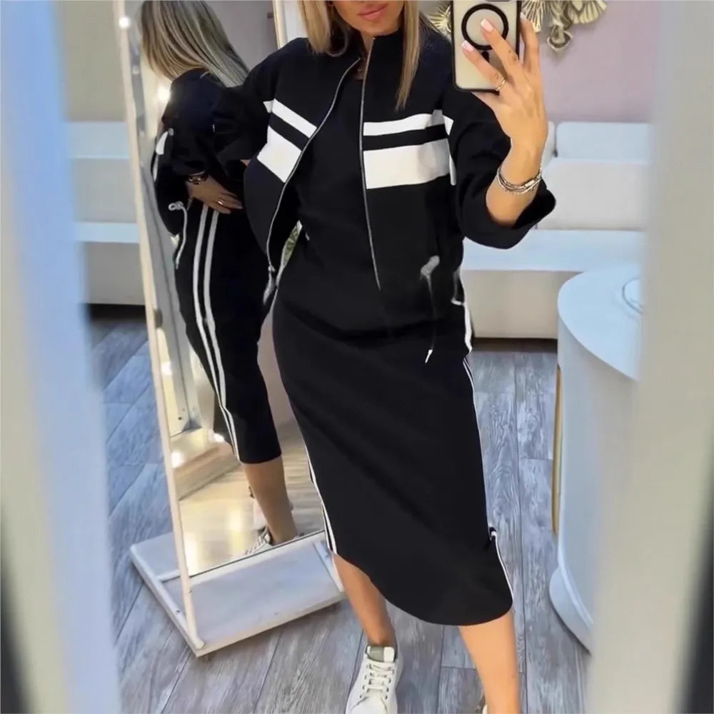 Conjunto Jaqueta Moletom e Saia Suzy