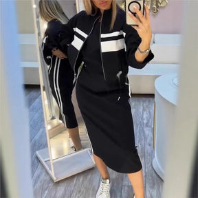 Conjunto Jaqueta Moletom e Saia Suzy