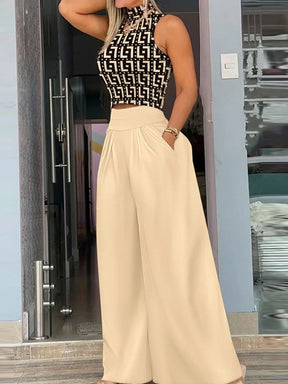 Conjunto de Calça Pantalona e Blusa Gabi