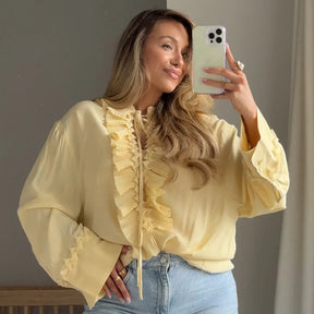 Blusa Charme Manga longa Elisa