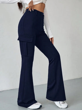 Calça Feminina Flare com Forro de Lã e Cintura Alta – Conforto, Estilo e Elegância