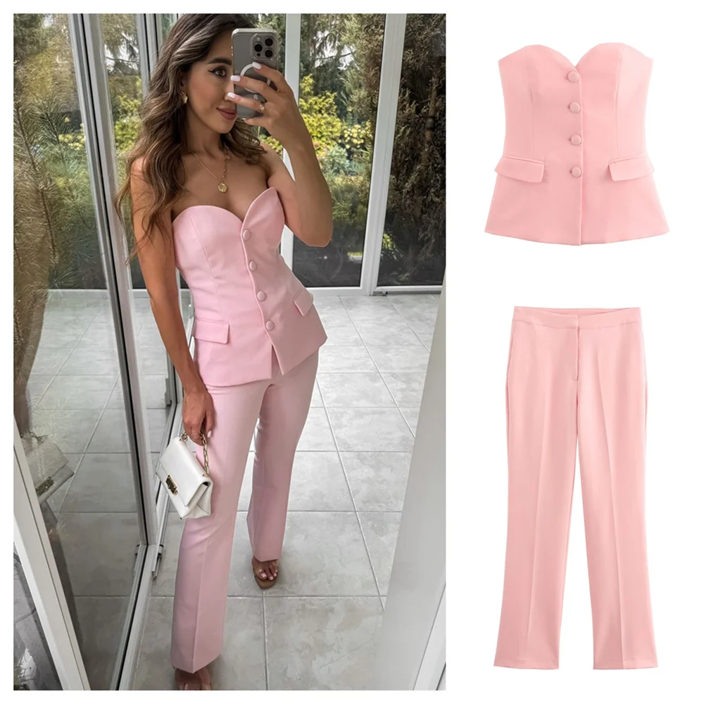 Conjunto Social Tomara que Caia e Calça Rubi