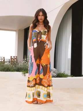 Macacão Boêmio Folhas Victoria