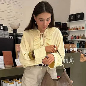 Blusa Charme Manga longa Elisa