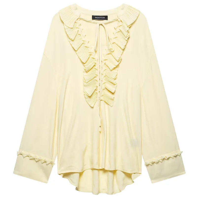 Blusa Charme Manga longa Elisa