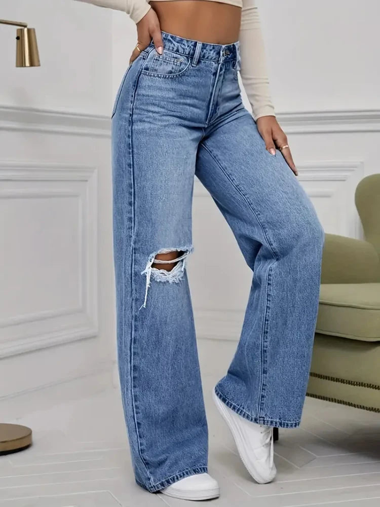 Calça Jeans Feminina Streetwear