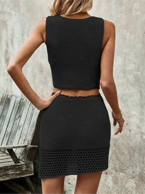 Conjunto Blusa e Saia Crochê – O Look Perfeito Para o Verão