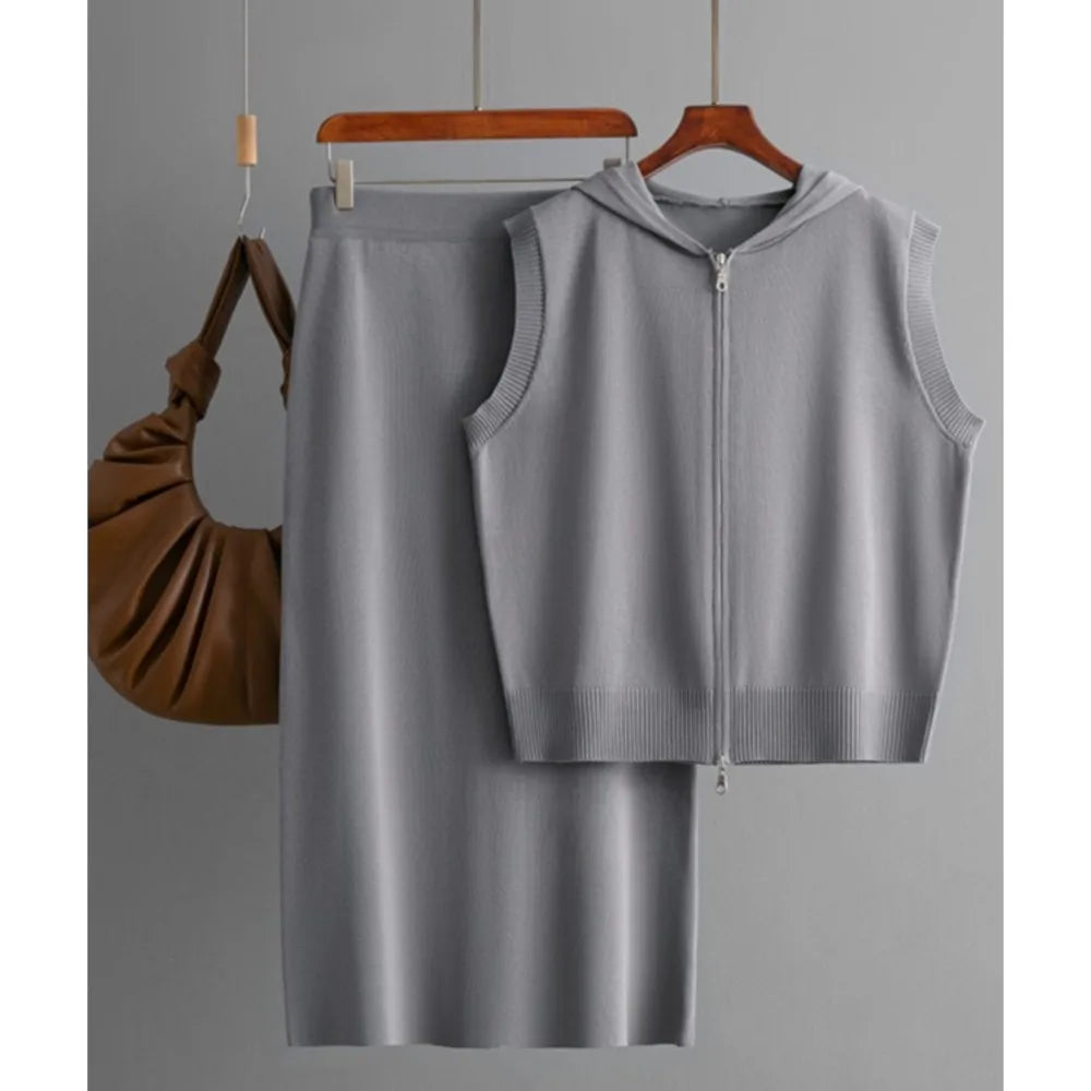 Conjunto Blusa Regata e Saia Longa - Conforto e Charme