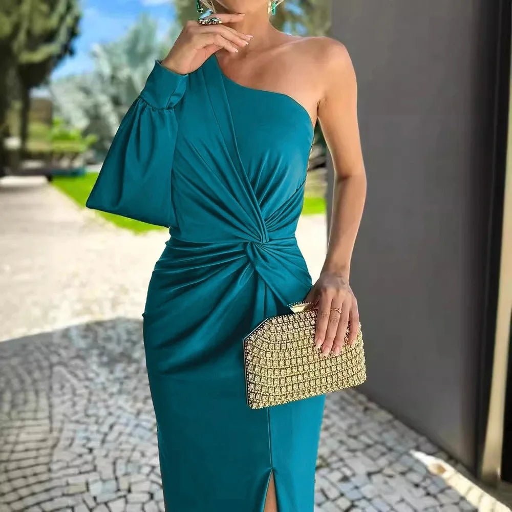 Vestido Longo Selena – Estilo Chique e Formal com Toque de Sensualidade e Sofisticação