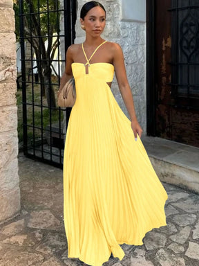 Vestido Longo Renata – Elegância e Movimento