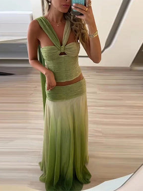 Conjunto de Saia Longa Degradê Marie