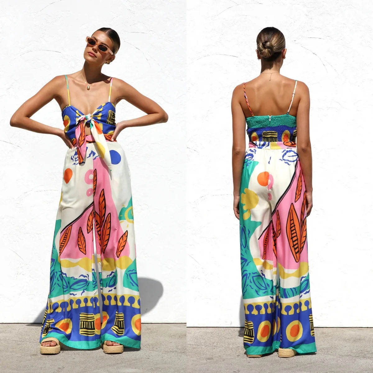 Macacão Boêmio Folhas Victoria