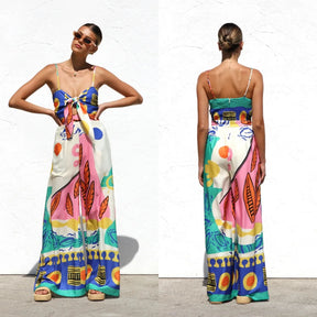 Macacão Boêmio Folhas Victoria