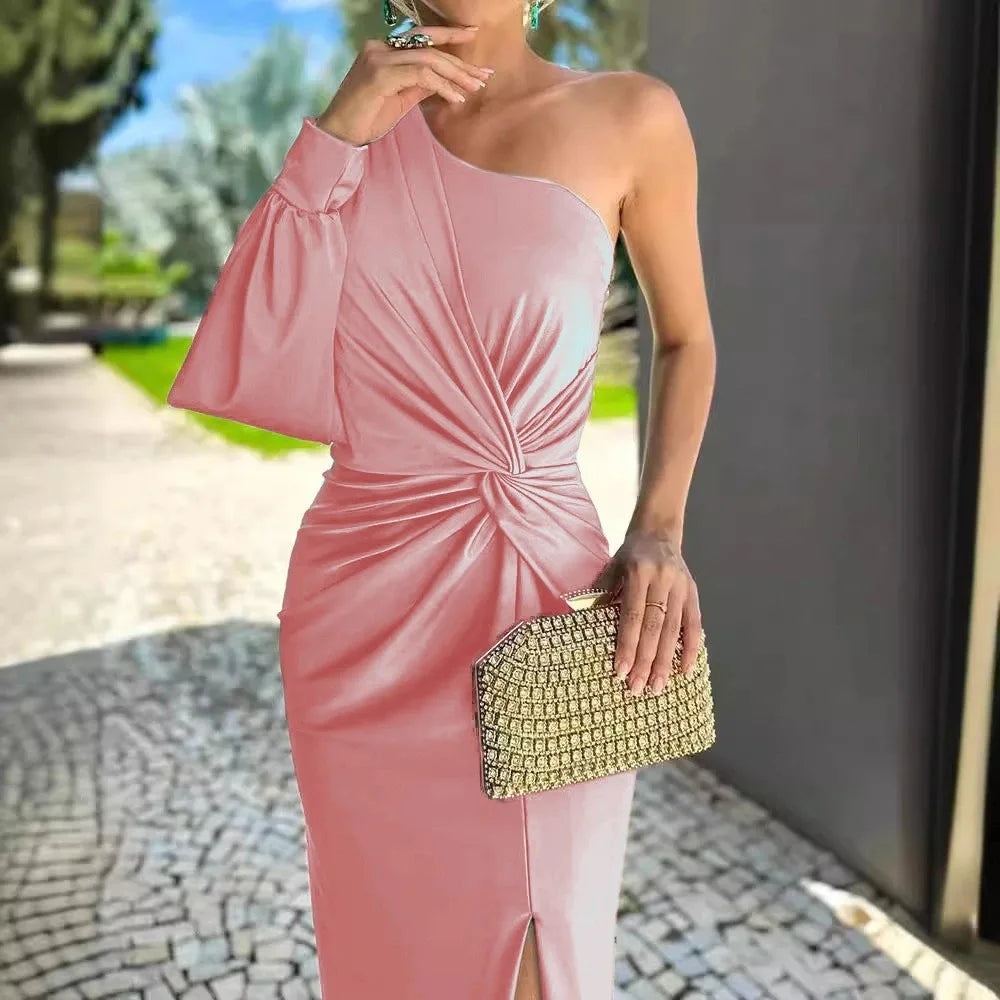 Vestido Longo Selena – Estilo Chique e Formal com Toque de Sensualidade e Sofisticação