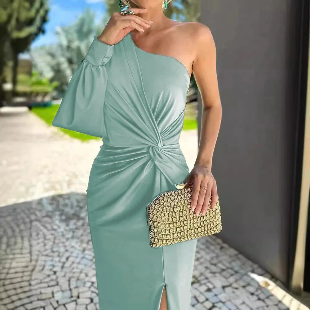 Vestido Longo Selena – Estilo Chique e Formal com Toque de Sensualidade e Sofisticação