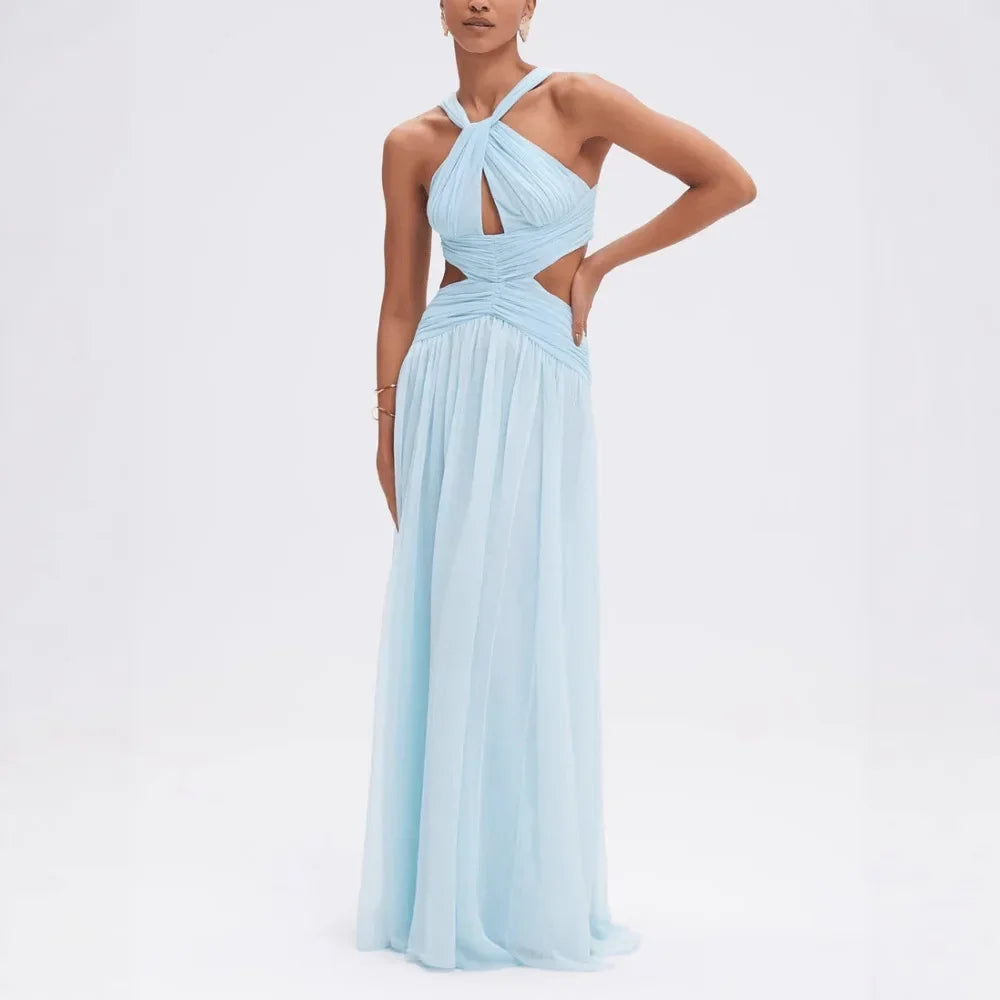 Vestido Longo Ellegance Classic – Sofisticação, Leveza e Estilo Moderno