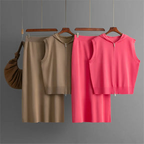 Conjunto Blusa Regata e Saia Longa - Conforto e Charme