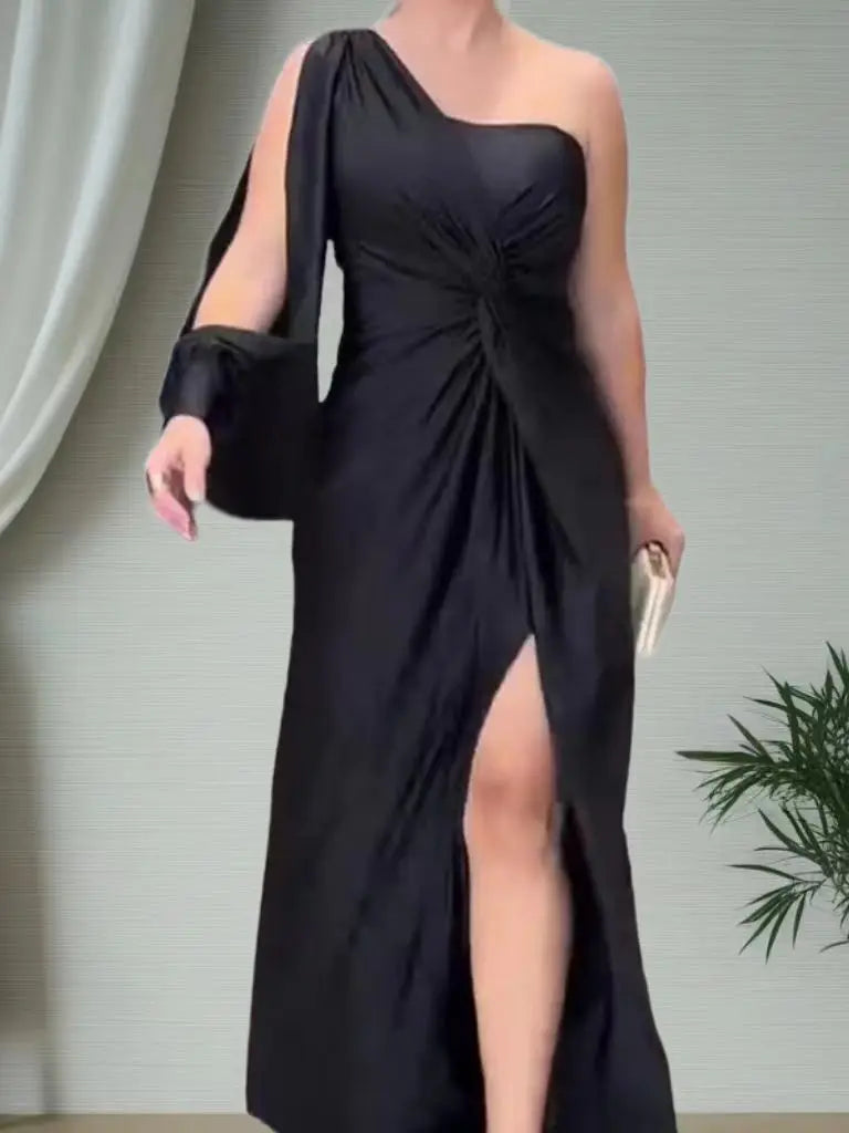 Vestido Longo Selena – Estilo Chique e Formal com Toque de Sensualidade e Sofisticação