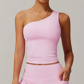 Blusa Alça Única Peplum Catarina