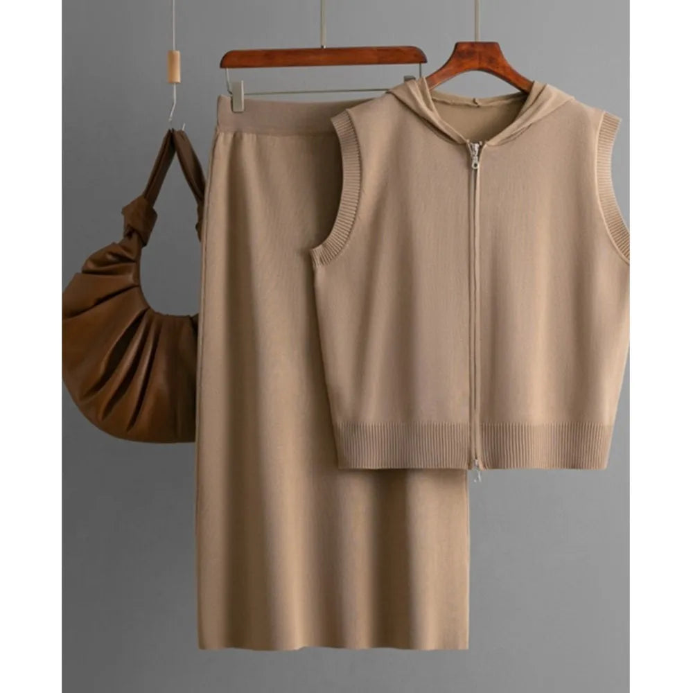 Conjunto Blusa Regata e Saia Longa - Conforto e Charme