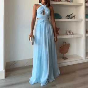 Vestido Longo Ellegance Classic – Sofisticação, Leveza e Estilo Moderno