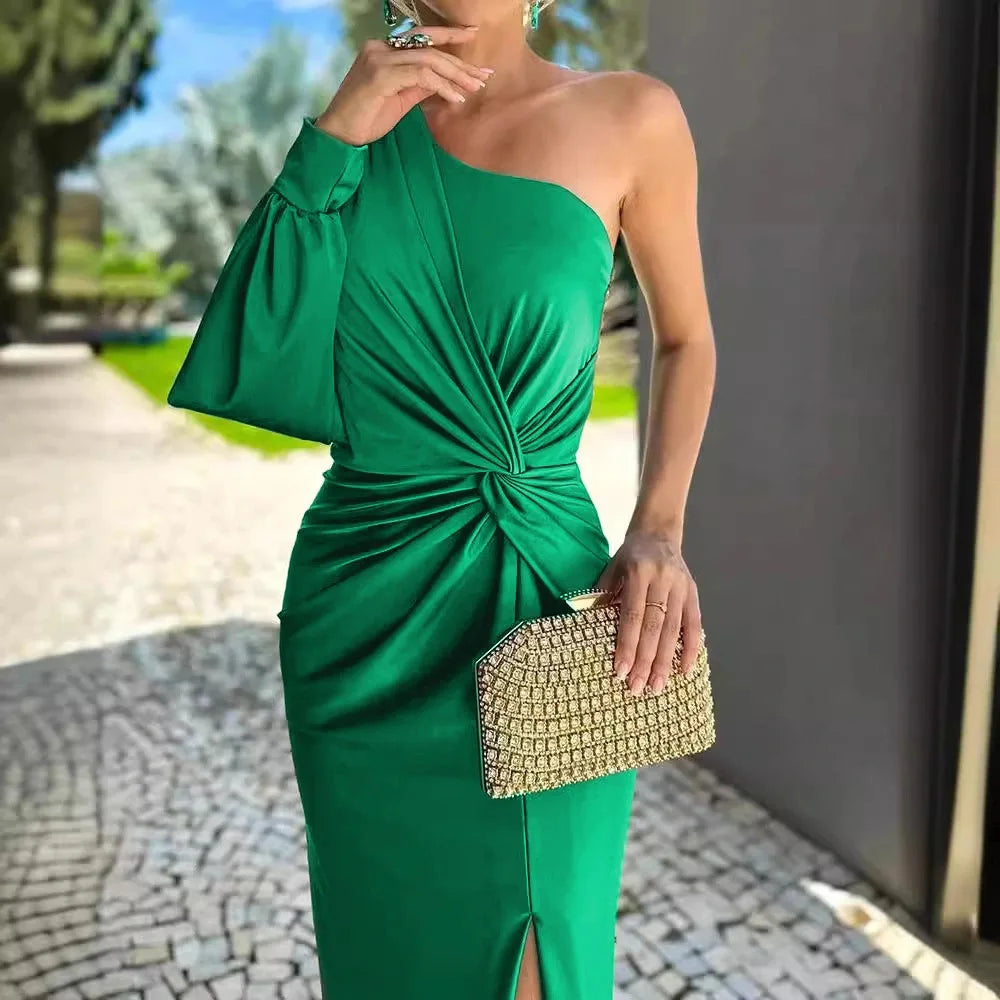 Vestido Longo Selena – Estilo Chique e Formal com Toque de Sensualidade e Sofisticação