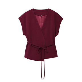 Conjunto Blusa Manga Curta e Calça Reta Gabriele