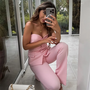 Conjunto Social Tomara que Caia e Calça Rubi