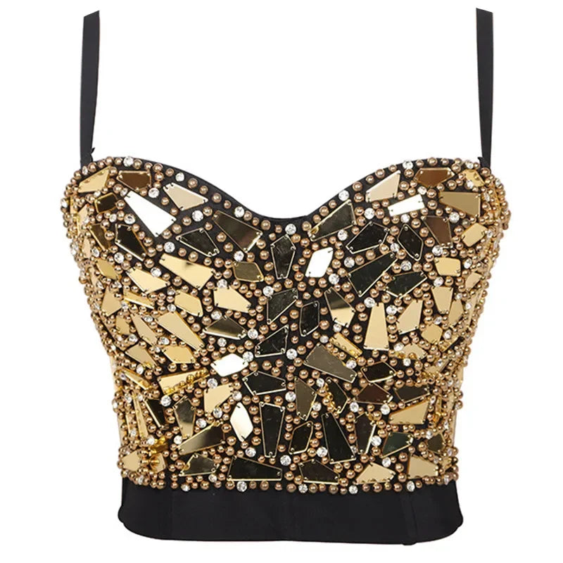 Cropped Charlotte Brilho Marina